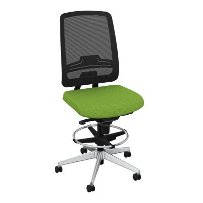 OSCAR 2 SIEGE CONFORT HD RESIL CADRE NOIR ASSISE TISSU-ROUL SOL DUR FREIN EN CHARGE BK SQ
