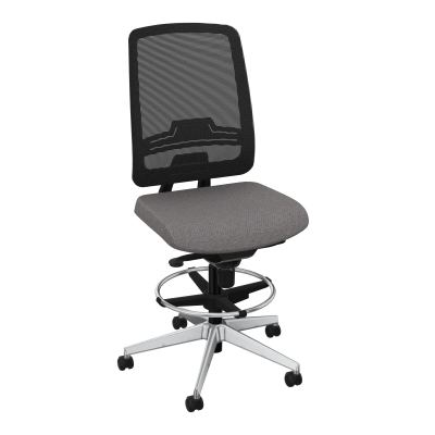 OSCAR 2 SIEGE CONFORT HD RESIL CADRE NOIR ASSISE TISSU-ROUL SOL DUR FREIN EN CHARGE BN SQ
