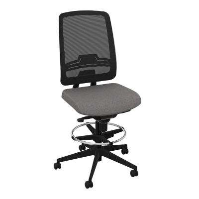 OSCAR 2 SIEGE CONFORT HD RESIL CADRE NOIR ASSISE TISSU-ROUL SOL DUR FREIN EN CHARGE BN SV