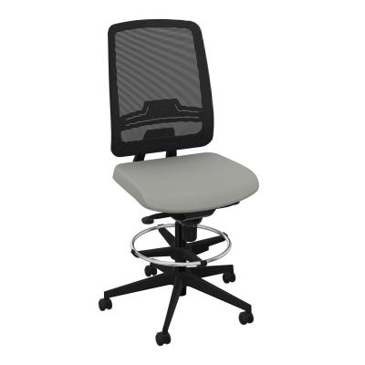 OSCAR 2 SIEGE CONFORT HD RESIL CADRE NOIR ASSISE TISSU-ROUL SOL DUR FREIN EN CHARGE CA SV