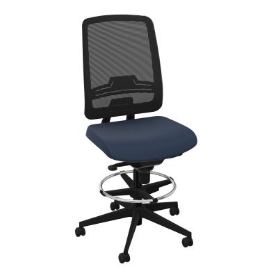 OSCAR 2 SIEGE CONFORT HD RESIL CADRE NOIR ASSISE TISSU-ROUL SOL DUR FREIN EN CHARGE CC SV