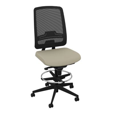 OSCAR 2 SIEGE CONFORT HD RESIL CADRE NOIR ASSISE TISSU-ROUL SOL DUR FREIN EN CHARGE CG SV