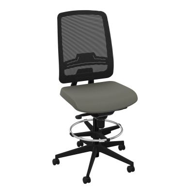 OSCAR 2 SIEGE CONFORT HD RESIL CADRE NOIR ASSISE TISSU-ROUL SOL DUR FREIN EN CHARGE CH SV