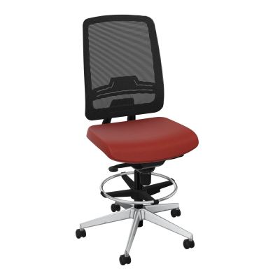 OSCAR 2 SIEGE CONFORT HD RESIL CADRE NOIR ASSISE TISSU-ROUL SOL DUR FREIN EN CHARGE E6 SQ