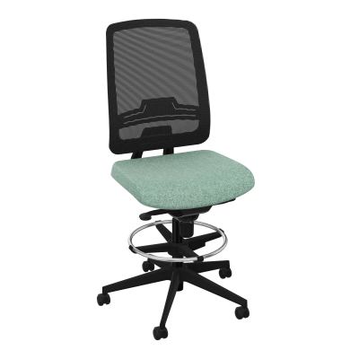 OSCAR 2 SIEGE CONFORT HD RESIL CADRE NOIR ASSISE TISSU-ROUL SOL DUR FREIN EN CHARGE E7 SV