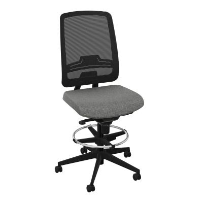 OSCAR 2 SIEGE CONFORT HD RESIL CADRE NOIR ASSISE TISSU-ROUL SOL SOUPLE FREIN EN CHARGE B1
