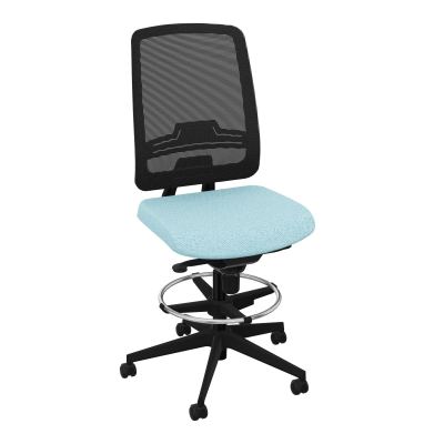OSCAR 2 SIEGE CONFORT HD RESIL CADRE NOIR ASSISE TISSU-ROUL SOL SOUPLE FREIN EN CHARGE BF