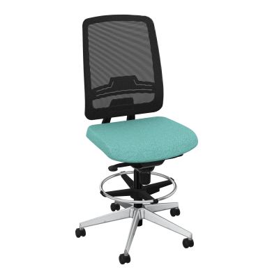 OSCAR 2 SIEGE CONFORT HD RESIL CADRE NOIR ASSISE TISSU-ROUL SOL SOUPLE FREIN EN CHARGE BG