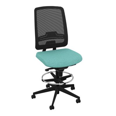 OSCAR 2 SIEGE CONFORT HD RESIL CADRE NOIR ASSISE TISSU-ROUL SOL SOUPLE FREIN EN CHARGE BG