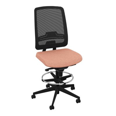OSCAR 2 SIEGE CONFORT HD RESIL CADRE NOIR ASSISE TISSU-ROUL SOL SOUPLE FREIN EN CHARGE BL