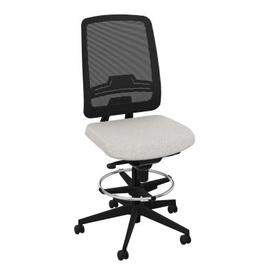 OSCAR 2 SIEGE CONFORT HD RESIL CADRE NOIR ASSISE TISSU-ROUL SOL SOUPLE FREIN EN CHARGE BM