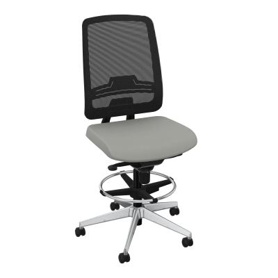 OSCAR 2 SIEGE CONFORT HD RESIL CADRE NOIR ASSISE TISSU-ROUL SOL SOUPLE FREIN EN CHARGE CA