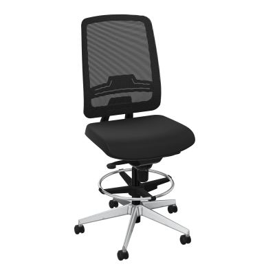 OSCAR 2 SIEGE CONFORT HD RESIL CADRE NOIR ASSISE TISSU-ROUL SOL SOUPLE FREIN EN CHARGE CB