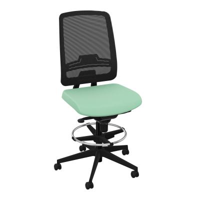 OSCAR 2 SIEGE CONFORT HD RESIL CADRE NOIR ASSISE TISSU-ROUL SOL SOUPLE FREIN EN CHARGE E4