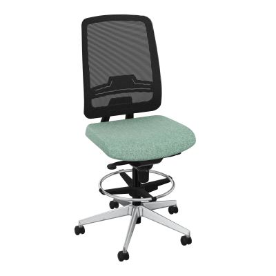 OSCAR 2 SIEGE CONFORT HD RESIL CADRE NOIR ASSISE TISSU-ROUL SOL SOUPLE FREIN EN CHARGE E7