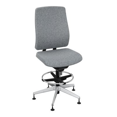 OSCAR 2 SIEGE CONFORT HD TISSU COQ NOIRE-PATINS B5 SQ