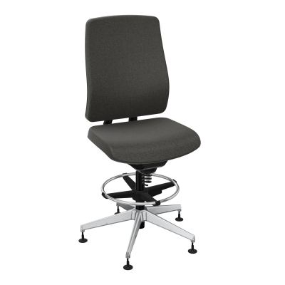 OSCAR 2 SIEGE CONFORT HD TISSU COQ NOIRE-PATINS B7 SQ