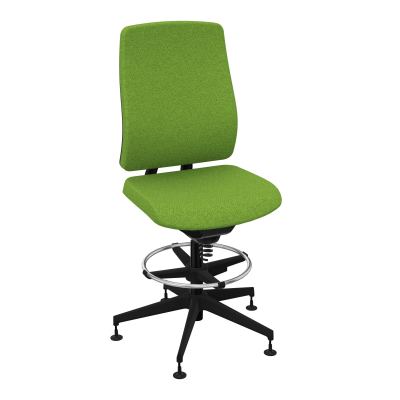 OSCAR 2 SIEGE CONFORT HD TISSU COQ NOIRE-PATINS BK SV