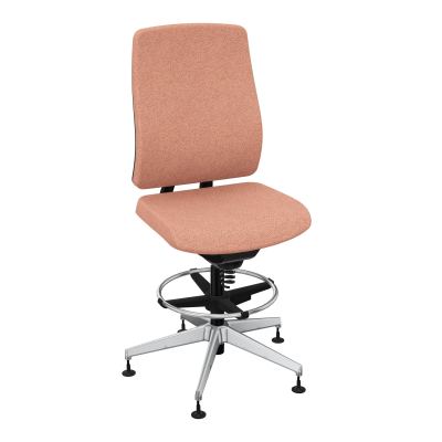 OSCAR 2 SIEGE CONFORT HD TISSU COQ NOIRE-PATINS BL SQ