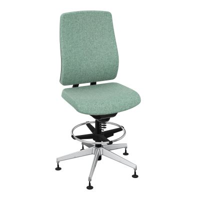 OSCAR 2 SIEGE CONFORT HD TISSU COQ NOIRE-PATINS E7 SQ