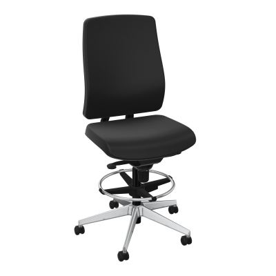 OSCAR 2 SIEGE CONFORT HD TISSU COQ NOIRE-ROUL SOL DUR FREIN EN CHARGE A6 SQ