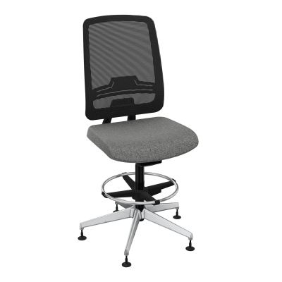 OSCAR 2 SIEGE AUTOREG. HD RESIL CADRE NOIR ASSISE TISSU-PATINS B1 SQ IW