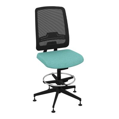OSCAR 2 SIEGE AUTOREG. HD RESIL CADRE NOIR ASSISE TISSU-PATINS BG SV IW