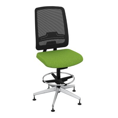 OSCAR 2 SIEGE AUTOREG. HD RESIL CADRE NOIR ASSISE TISSU-PATINS BK SQ IW