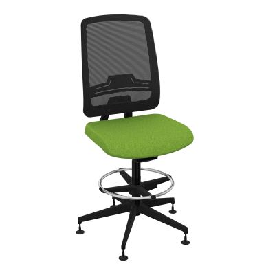 OSCAR 2 SIEGE AUTOREG. HD RESIL CADRE NOIR ASSISE TISSU-PATINS BK SV IW