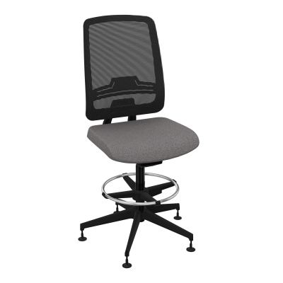 OSCAR 2 SIEGE AUTOREG. HD RESIL CADRE NOIR ASSISE TISSU-PATINS BN SV IW