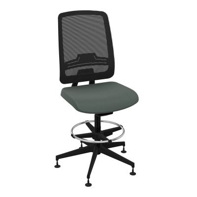 OSCAR 2 SIEGE AUTOREG. HD RESIL CADRE NOIR ASSISE TISSU-PATINS CF SV IW