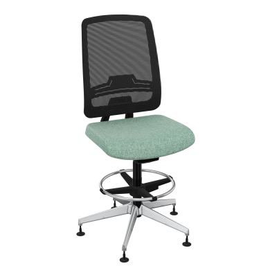 OSCAR 2 SIEGE AUTOREG. HD RESIL CADRE NOIR ASSISE TISSU-PATINS E7 SQ IW