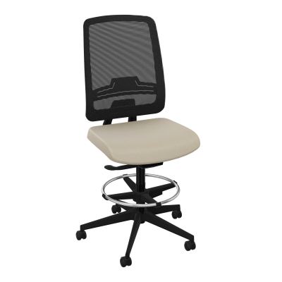 OSCAR 2 SIEGE AUTOREG. HD RESIL CADRE NOIR ASSISE TISSU-ROUL SOL DUR FREIN EN CHARGE A2 S