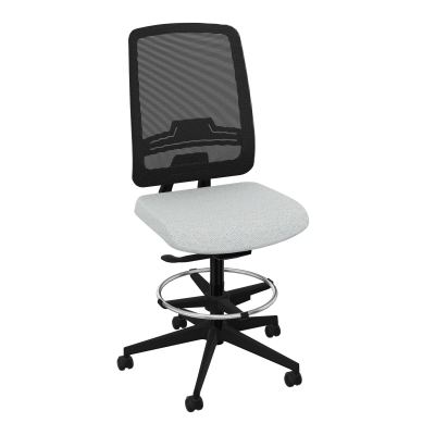 OSCAR 2 SIEGE AUTOREG. HD RESIL CADRE NOIR ASSISE TISSU-ROUL SOL DUR FREIN EN CHARGE BC S