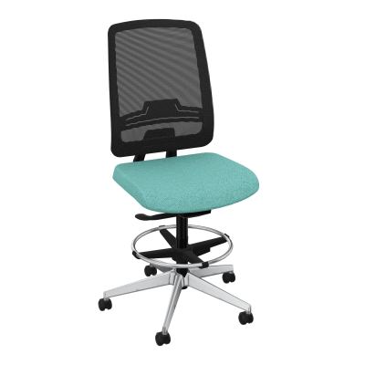 OSCAR 2 SIEGE AUTOREG. HD RESIL CADRE NOIR ASSISE TISSU-ROUL SOL DUR FREIN EN CHARGE BG S