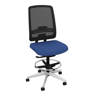 OSCAR 2 SIEGE AUTOREG. HD RESIL CADRE NOIR ASSISE TISSU-ROUL SOL DUR FREIN EN CHARGE BH S