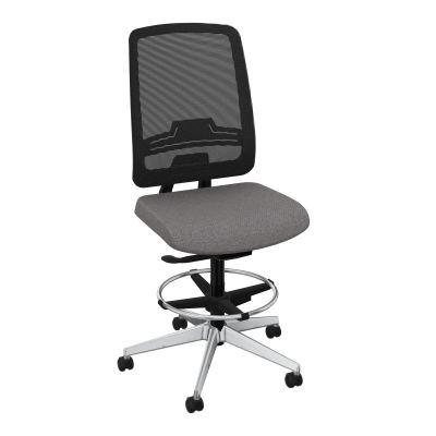 OSCAR 2 SIEGE AUTOREG. HD RESIL CADRE NOIR ASSISE TISSU-ROUL SOL DUR FREIN EN CHARGE BN S