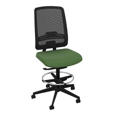 OSCAR 2 SIEGE AUTOREG. HD RESIL CADRE NOIR ASSISE TISSU-ROUL SOL DUR FREIN EN CHARGE CE S