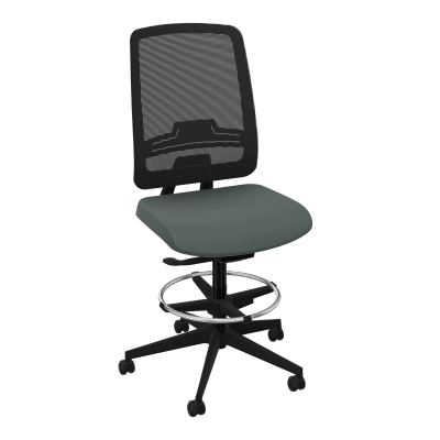 OSCAR 2 SIEGE AUTOREG. HD RESIL CADRE NOIR ASSISE TISSU-ROUL SOL DUR FREIN EN CHARGE CF S