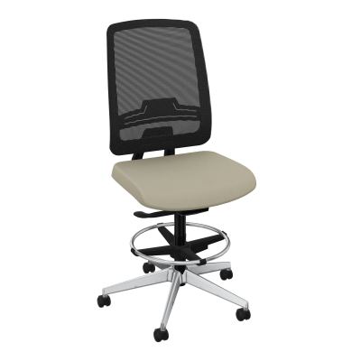 OSCAR 2 SIEGE AUTOREG. HD RESIL CADRE NOIR ASSISE TISSU-ROUL SOL DUR FREIN EN CHARGE CG S