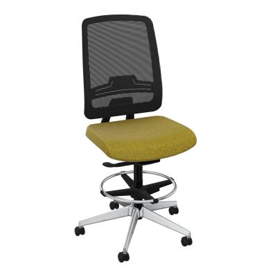 OSCAR 2 SIEGE AUTOREG. HD RESIL CADRE NOIR ASSISE TISSU-ROUL SOL DUR FREIN EN CHARGE E9 S