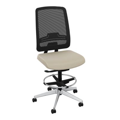 OSCAR 2 SIEGE AUTOREG. HD RESIL CADRE NOIR ASSISE TISSU-ROUL SOL SOUPLE FREIN EN CHARGE A