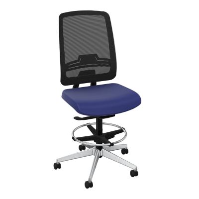 OSCAR 2 SIEGE AUTOREG. HD RESIL CADRE NOIR ASSISE TISSU-ROUL SOL SOUPLE FREIN EN CHARGE A