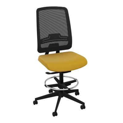 OSCAR 2 SIEGE AUTOREG. HD RESIL CADRE NOIR ASSISE TISSU-ROUL SOL SOUPLE FREIN EN CHARGE A