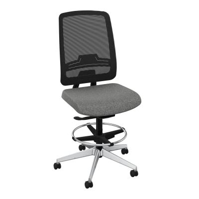 OSCAR 2 SIEGE AUTOREG. HD RESIL CADRE NOIR ASSISE TISSU-ROUL SOL SOUPLE FREIN EN CHARGE B