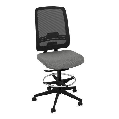 OSCAR 2 SIEGE AUTOREG. HD RESIL CADRE NOIR ASSISE TISSU-ROUL SOL SOUPLE FREIN EN CHARGE B