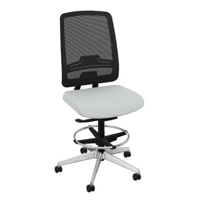 OSCAR 2 SIEGE AUTOREG. HD RESIL CADRE NOIR ASSISE TISSU-ROUL SOL SOUPLE FREIN EN CHARGE B