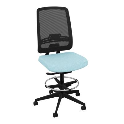 OSCAR 2 SIEGE AUTOREG. HD RESIL CADRE NOIR ASSISE TISSU-ROUL SOL SOUPLE FREIN EN CHARGE B