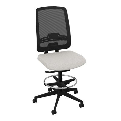 OSCAR 2 SIEGE AUTOREG. HD RESIL CADRE NOIR ASSISE TISSU-ROUL SOL SOUPLE FREIN EN CHARGE B
