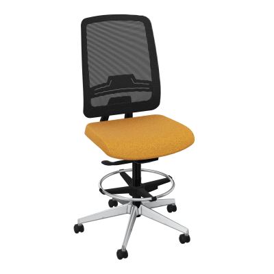 OSCAR 2 SIEGE AUTOREG. HD RESIL CADRE NOIR ASSISE TISSU-ROUL SOL SOUPLE FREIN EN CHARGE B